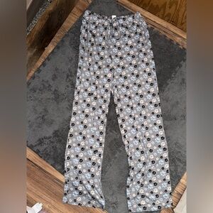 Floral Gray Pajama Pants